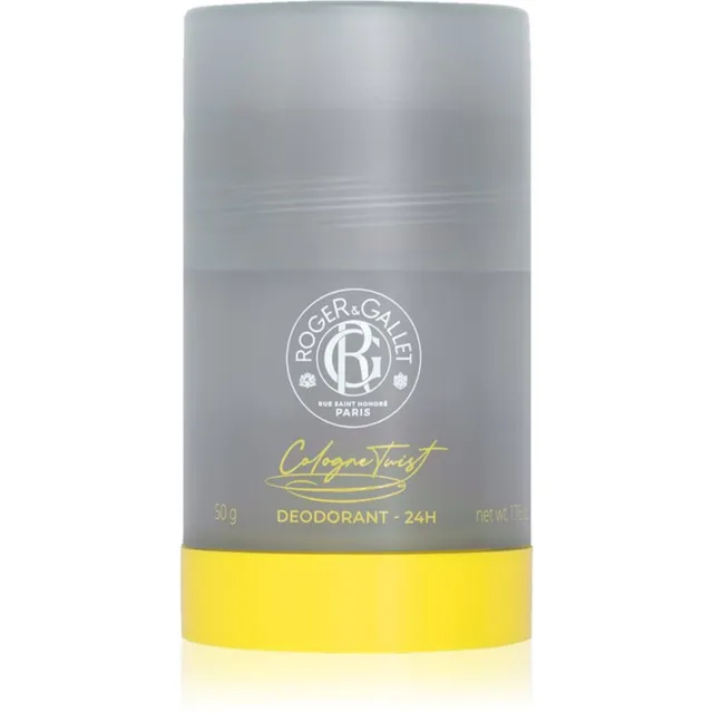 Roger & Gallet Cologne Twist Alumiiniumivaba deodorandipulk tundlikule nahale meestele 50 g
