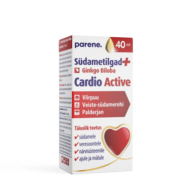 PARENE SÜDAMETILGAD GINKGO BILOBAGA 40ML
