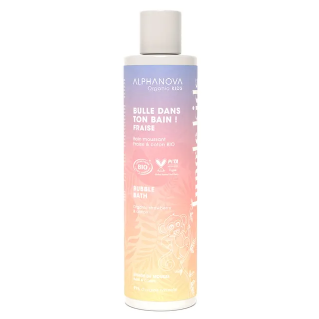 ALPHANOVA Organic Jungle Kids Strawberry Bubble Bath 250ml