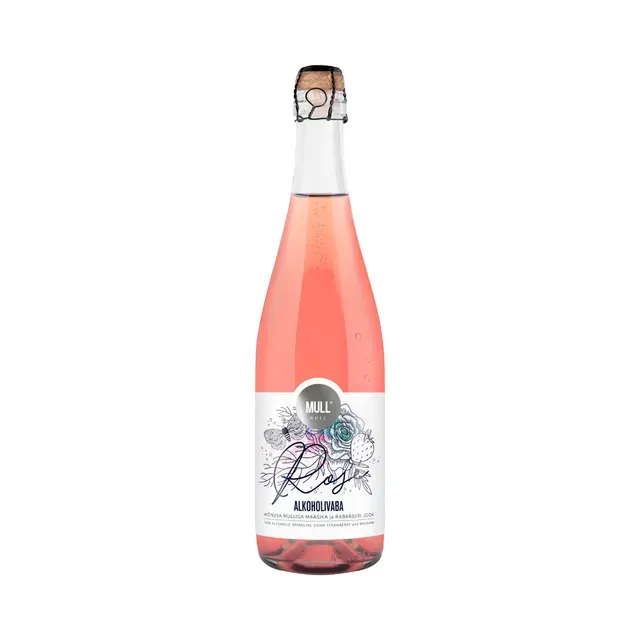 Alkoholivaba jook maasika ja rabarberiga, MULL NULL, 750 ml