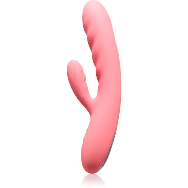 Svakom Avery Powerful Thrusting kliitori stimulaatoriga vibraator Strawberry Pink 19.1 cm