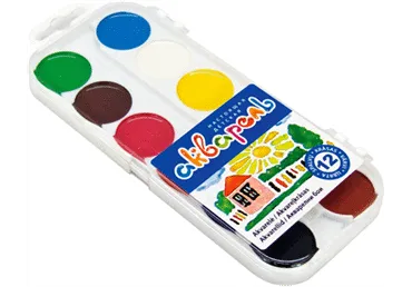 Akvarellid GRAFIA PLUS 12 värvi