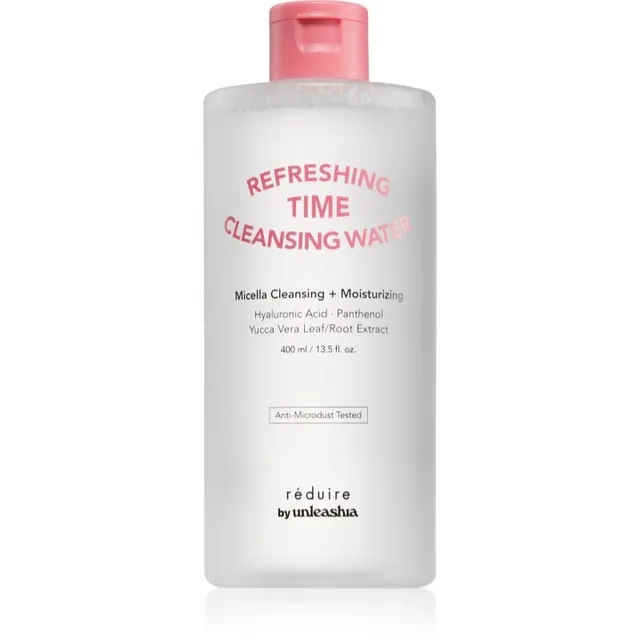 Unleashia Reduire Refreshing Time Cleansing Water Rahustav puhastusvesi hüaluroonhappega 400 ml