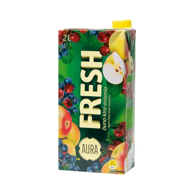 Kirsi,õuna,aroonia mahlajook, AURA FRESH, 2 L