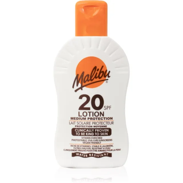 Malibu Lotion Medium Protection Päikesekaitsepiim SPF 20 200 ml