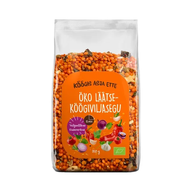 Läätse-köögiviljasegu, mahe, KÖÖGIS ASJA ETTE, 350 g
