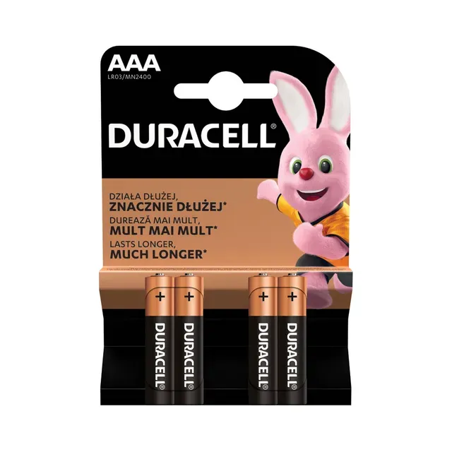 Patareid Basic AAA, DURACELL, 4 tk