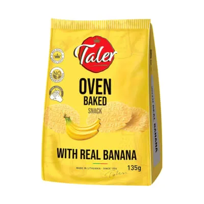 Vahvlisnäkid banaaniga Taleriai 135g