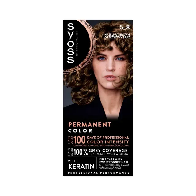 Püsivärv Professional 5-8 pähkelpruun, SYOSS, 1 tk