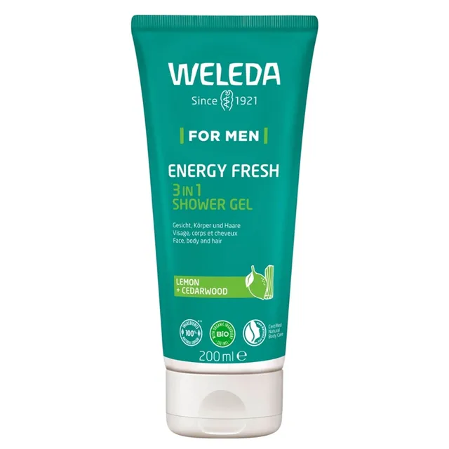 WELEDA For Men Energy Fresh 3 In 1 Shower Gel 200ml