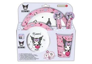 Plastnõude komplekt Kuromi 5tk