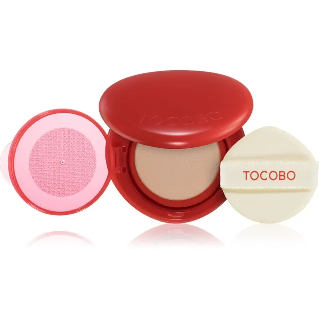 TOCOBO Apple Dewy Fit Cushion Kauapüsiv jumestuskreemikäsn SPF 50+ varjund 21W Vanilla 15 g