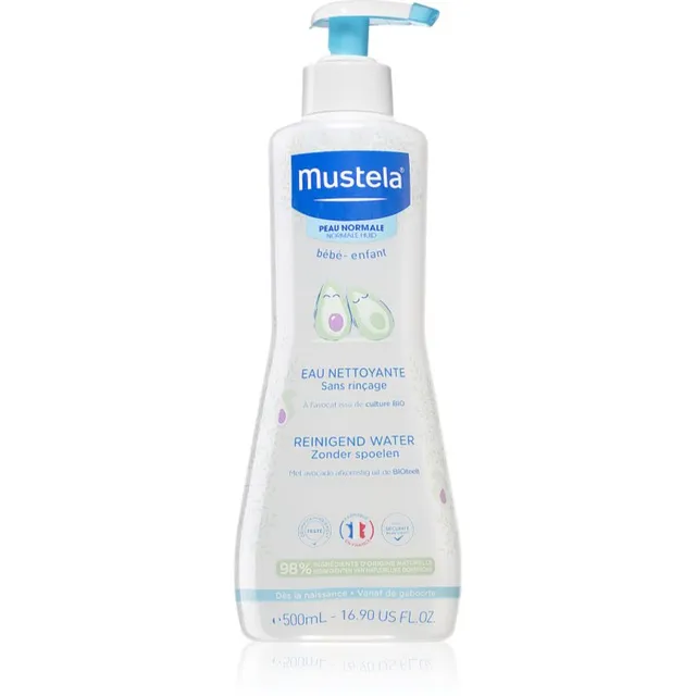 Mustela Bébé No Rinse Cleansing Water Puhastusvesi lastele sünnist alates 500 ml