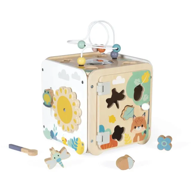 Janod Pure Activity Cube aktiveeriv mänguasi 18m+ 1 tk