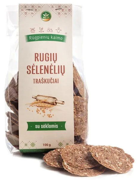 Rukkikliide laastud seemnetega