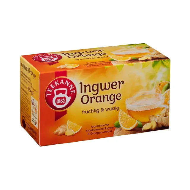 Puuviljatee Ingver, apelsin niidiga kotis 20pk, TEEKANNE, 35 g