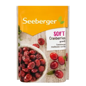 Seeberger Pehme jõhvikas 125g magustatud