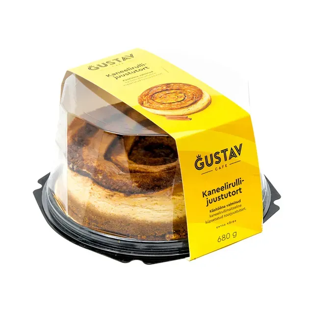 Kaneelirulli-juustutort, GUSTAV, 680 g