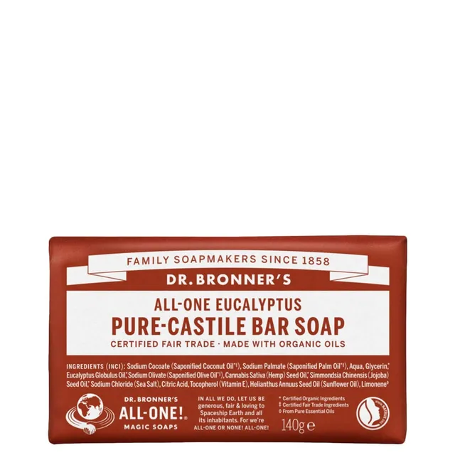 DR. BRONNERS Eucalyptus Pure Castile Soap Bar 140g