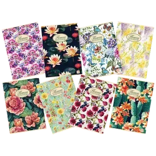 Kaustik Nature Flowers A5, PIGNA, 42 lehte