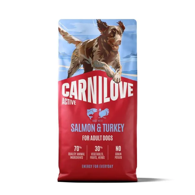 Carnilove Active koera kuivtoit, lõhe/kalkun. 12 kg