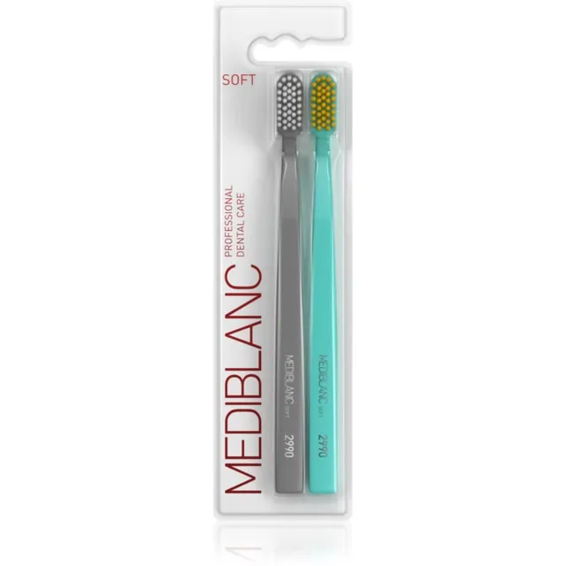 MEDIBLANC 2990 Soft hambaharjad soft Grey, Blue 2 tk