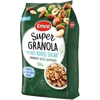 Emco super müsli pähklitega, ilma lisatud suhkruta 500g