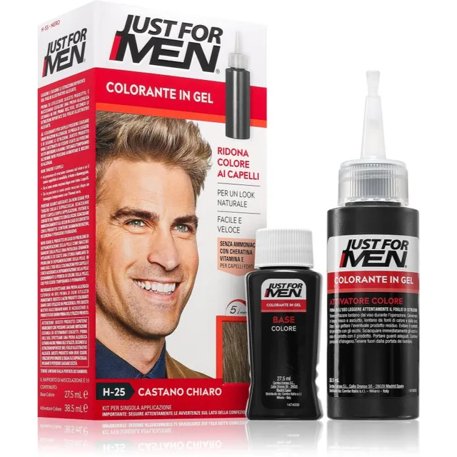 Just for Men Color Kit Tooniv juuksevärv meestele varjund H-25 Light Brown 1 tk