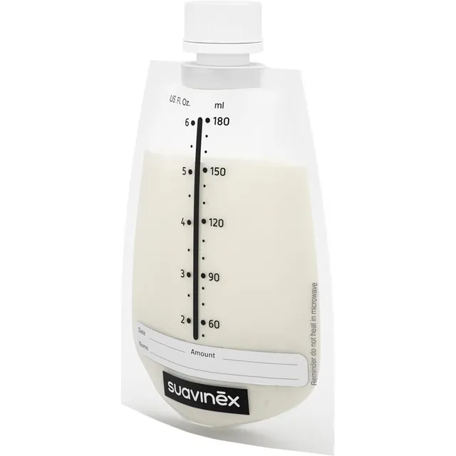 Suavinex Zero Zero Breast Milk Bags pakikesed rinnapiima säilitamiseks 20x180 ml