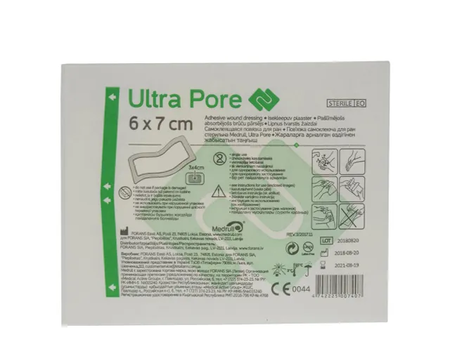 ISEKLEEPUV PLAASTER ULTRA PORE 6X7CM (MEDRULL)