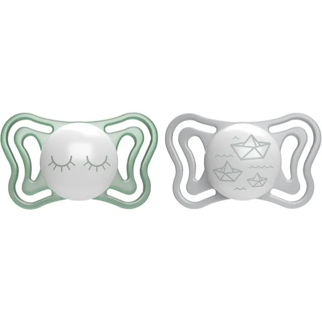 Chicco Physio Light Physio Forma Night lutt 16-36 m Green/Grey 2 tk
