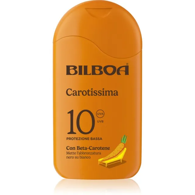 Bilboa Carotissima Crema Päevituspiim beetakaroteeniga SPF 10 200 ml