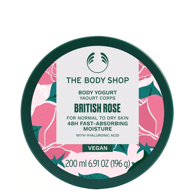 THE BODY SHOP British Rose 48H Moisture Body Yogurt 200ml