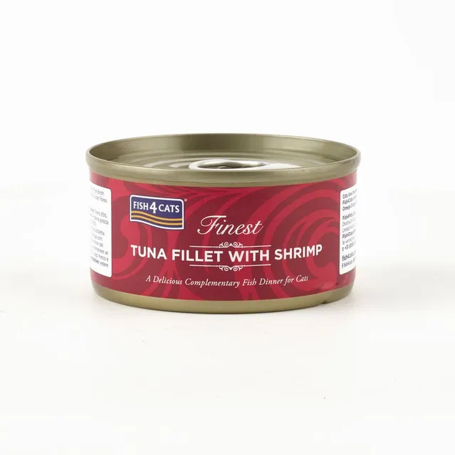 Fish4Cats konserv kassidele tuunikala ja krevetiga 70 g