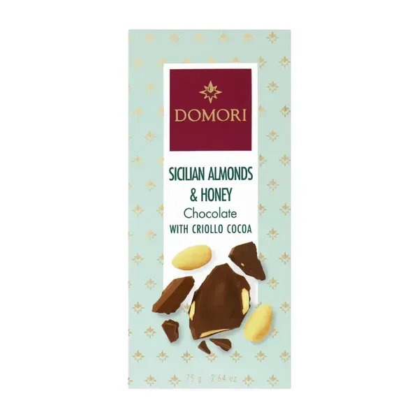 Piimašokolaad SICILIAN ALMONDS & HONEY CRIOLLO kakaoga