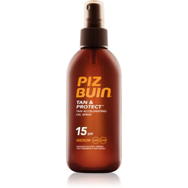 Piz Buin Tan & Protect Kaitsev ja päevitamist kiirendav päikeseõli SPF 15 150 ml