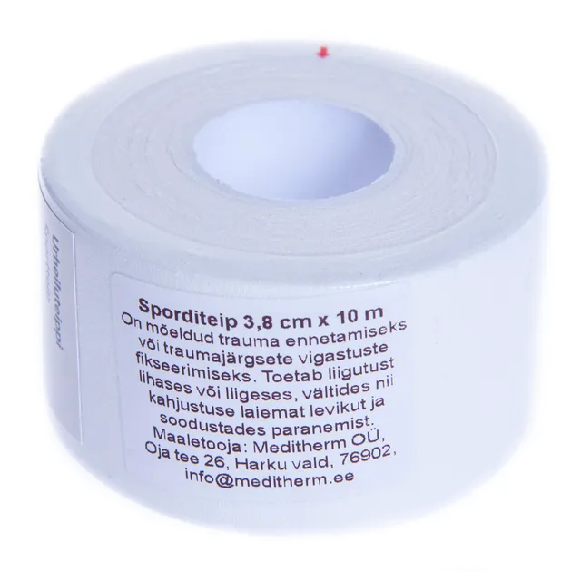 SPORDITEIP 3,8CMX10M VALGE