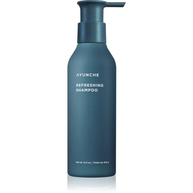 AYUNCHE Refreshing Shampoo Värskendav šampoon rasustele juustele ja peanahale 350 g