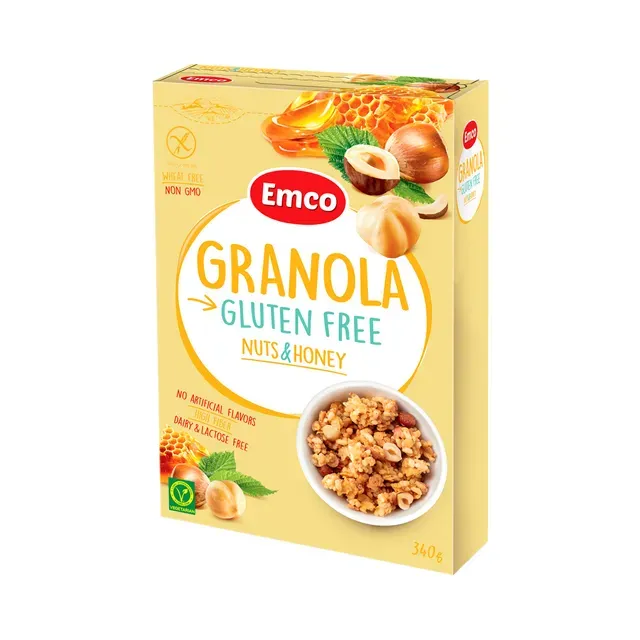 Granola sarapuupähklite ja meega, EMCO, 340 g