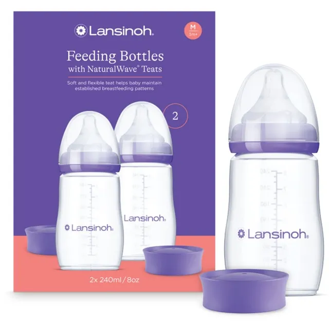 Lansinoh NaturalWave beebipudel Medium 2x240 ml