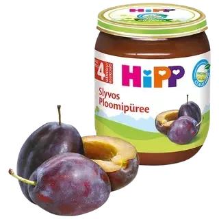 Hipp ploomipüree 125 g, alates 4-elukuust, gluteenivaba