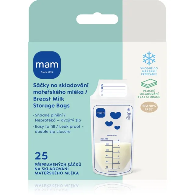 MAM Breast Milk Storage Bags pakikesed rinnapiima säilitamiseks 25 tk