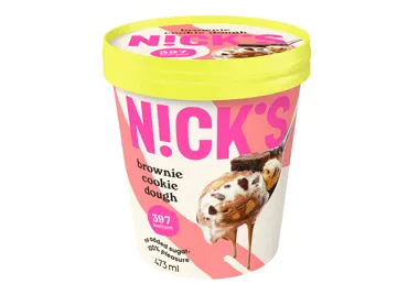 Jäätis küpsisetükkidega NICKS 303g