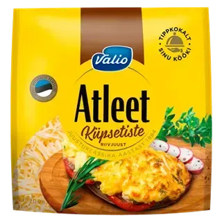Juust Atleet küpsetistele riivitud, VALIO, 200 g