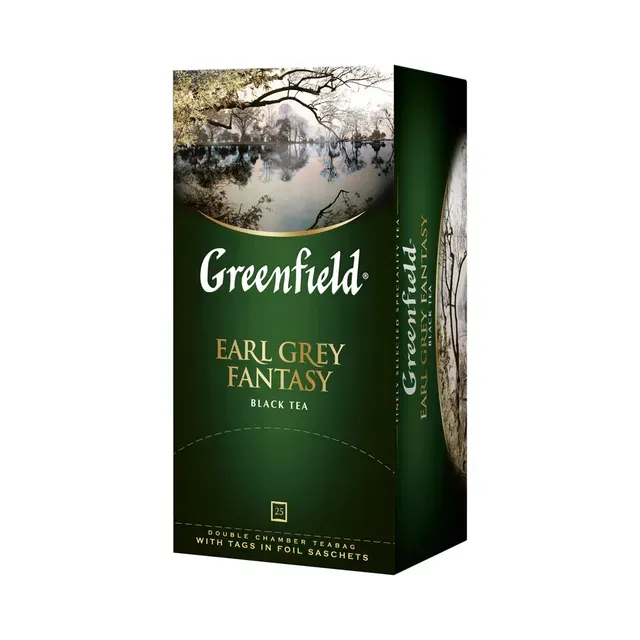 Earl Grey Fantasy must tee 25 x 2 g, GREENFIELD, 50 g