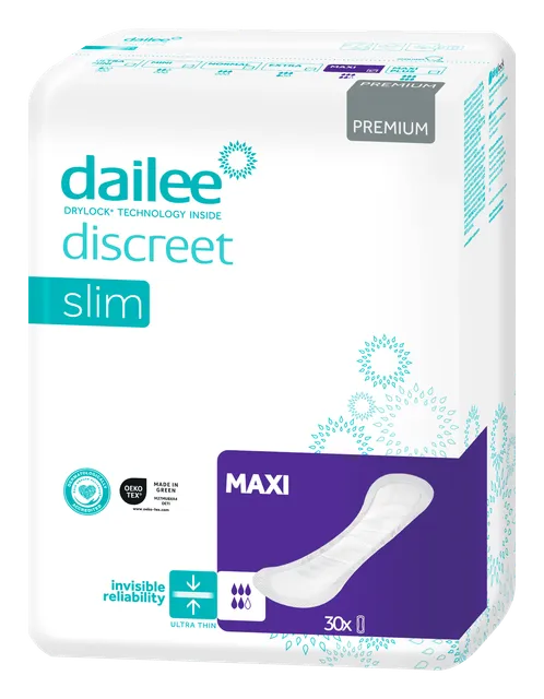 DAILEE DISCREET PREMIUM SIDE SLIM MAXI 820ML N30