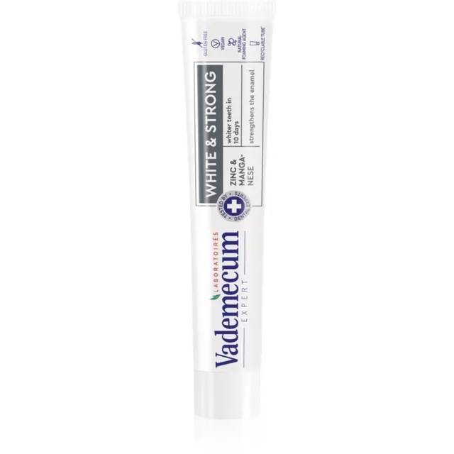 Vademecum Expert White & Strong Valgendav hambapasta tugevdab emaili 75 ml