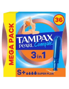 Tampax Compak Pearl Super Plus tampoonid aplikaatoriga 36 tk