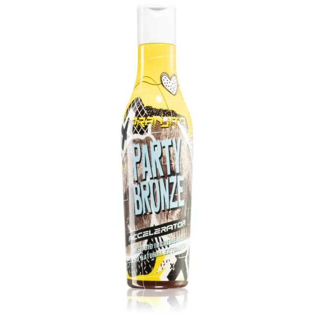 Oranjito Party Bronze Accelerator Solaariumi paikesekaitsekreem orgaaniliste koostisainetega ja päevituse kiirendi unisex 200 ml