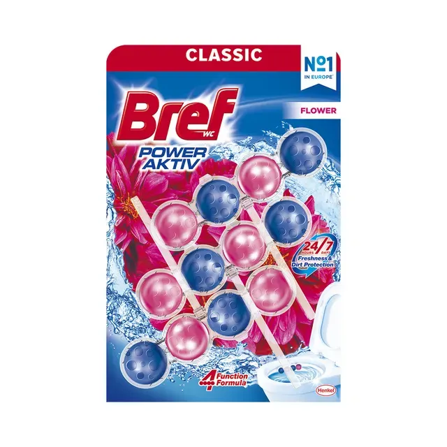 WC-värskendaja Power Aktiv Flower, BREF, 150 g
